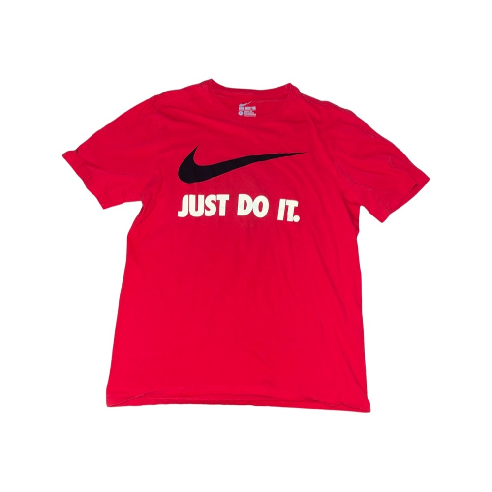 Just Do It: The Nike Tee: Adult Large: Red Athletic Cut: Like NEW